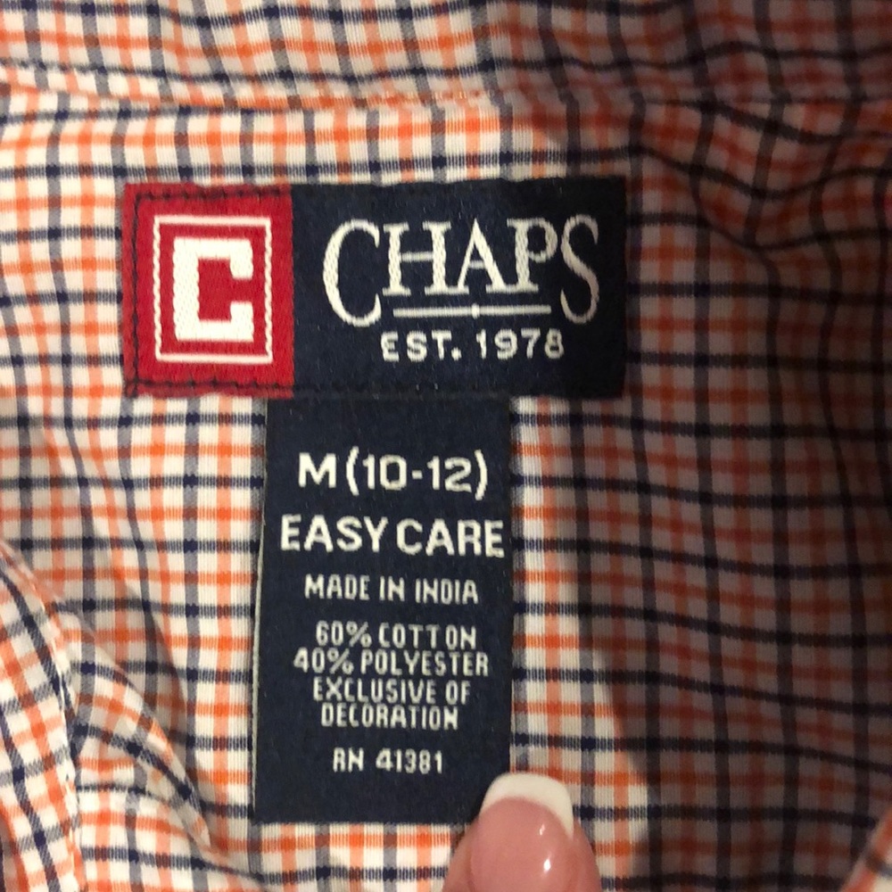 Chaps Boys Button down Shirt 💚 - Picture 2 of 5